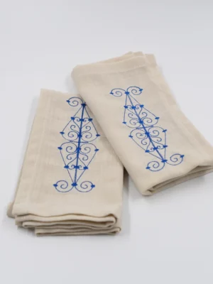 Serviette de table serviette de table motif fer forgé